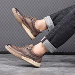 Туфли мужские Men"s Casual Men Low-Top Help, хаки - фото 8