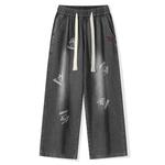 Джинсы Unisex Dnnnnx, серые (в комплекте с фирменным свитшотом) - фото 2