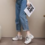 Кроссовки женские толстые низкие Wenpu, черный - фото 10