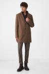 Medicine плащ с добавлением шерсти, коричневый - фото 3