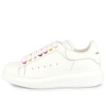 Кроссовки oversized sneaker 'white rainbow' Alexander Mcqueen, белый - фото