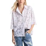 Рубашка со шнуровкой MICHAEL KORS, белый - фото 4