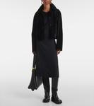 Шерстяное платье миди Joseph, черный - фото 2