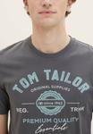 Футболка с принтом LOGO 2 PACK TOM TAILOR, сине-серый - фото 2
