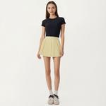 Женский укороченный топ с короткими рукавами, открытой спиной и завязками Anna-Kaci, Black - фото 3