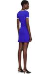Синее мини-платье Holistic Contrast Courrèges - фото 3