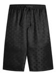 Dolce & Gabbana шелковые шорты с жаккардовым логотипом, черный - фото