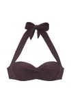 Топ от бикини bügel Lascana, Aubergine - фото