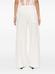 Брюки широкого кроя Acne Studios, белый - фото 4
