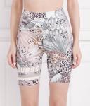 Велосипедки женские Guess Active с тропическим принтом, мультиколор - фото