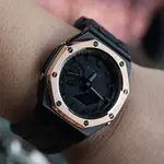 Часы Casio G-Shock Analog-Digital 2100 Series, арт. GA-2100-1A1, черный/розовое золото/черный - фото 4