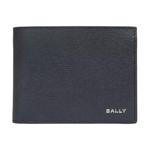 BALLY Кожаный бумажник мужской синий - фото