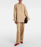 Балетки из замши Toteme, Scarlet - фото 3