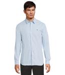 Рубашка Lacoste Slim Fit Stretch Cotton Poplin Shirt, цвет Light Blue - фото