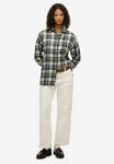 Блуза Superdry & Co Button-down blouse, Cream Navy Check/Blue - фото 2