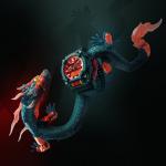 CASIO Часы Men Liquid Crystal/Analog Dual Display Series Orange Watch, Special Box - фото 6