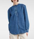 Джинсовая рубашка Toteme, Vibrant Blue - фото 6