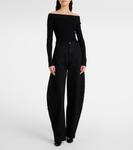 Джинсы с бочкообразными штанинами Alaïa, Noir Alaia - фото 2