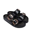 Кожаные тапочки Аризона Birkenstock, черный - фото 3
