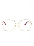 Chloé Eyewear oversized очки, золотой - фото