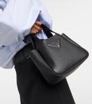 Flou Маленькая кожаная сумка-тоут Prada, черный - фото 2