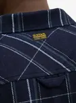 Клетчатая рубашка на молнии G-Star RAW, синий - фото 5
