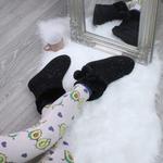 Вязаные блестящие ботильоны на плоском каблуке AJVANI, черный - фото 5