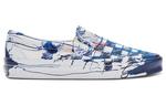 Кеды Vans Connor Tingley x OG Classic Slip-On LX 'Checkerboard - White Blue', синий - фото 2