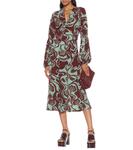 Платье миди с цветочным принтом Dries Van Noten, Mint - фото 2