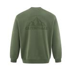 Свитшот мужской CAT, зеленый - фото