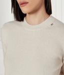 Свитер из шерсти Liu Jo Regular Fit, экрю - фото 4