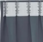 Плотные шторы с кольцами, 2 шт., антрацит, 260 x 140 см vidaXL - фото 5