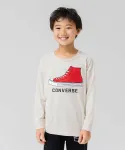 Футболка с длинными рукавами Converse, цвет A Shoes/Cream - фото