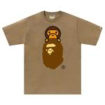 Футболка BAPE Milo On Ape Head Tee, Beige - фото