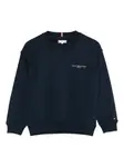 Толстовка с вышитым логотипом Tommy Hilfiger Junior, синий - фото