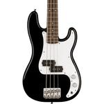 Басс гитара Squier Mini Precision Bass Electric Bass - Black with Laurel Fingerboard - фото