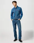 Мужская джинсовая куртка Stonewash Wrangler, индиго - фото 3