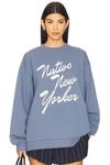 Толстовка "Native New Yorker Boyfriend" Etre Cecile, navy - фото