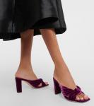 Бархатные мюли avenue 85 Jimmy Choo, фиолетовый - фото 4