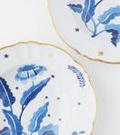 Набор Marino из 4 фарфоровых суповых тарелок Bitossi, Blue Flower - фото 2
