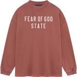 Heavy Longsleeve Tee Fear Of God Essentials, малиновый - фото 3