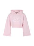 Толстовка с вышитым логотипом MSGM Kids, розовый - фото