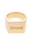 Перстень с квадратной печаткой VETEMENTS, золотой - фото