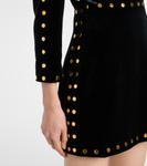 Бархатное мини-платье в стиле ска Dodo Bar Or, черный - фото 5