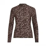 Футболка Vila Leoa long sleeve high neck, коричневый - фото 3