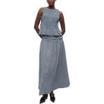 Клетчатая юбка GANNI, синий - фото 2