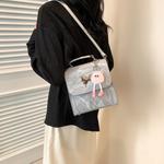 ПУ Пак Обычная Женская JIANGLIDA, Серебро с Подвеской+Подарочный Пакет - фото 9