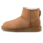 Ботинки зимние UGG Classic Mini женские, коричневый / бежевый - фото 3
