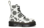 Ботинки Dr.Martens Jadon Polka Dot Smooth Leather Platform Boots 'White Black' Women's - фото