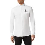 PHILIPP PLEIN Мужская белая рубашка - фото 4